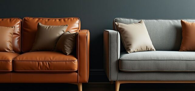 Quel revêtement choisir pour votre canapé : cuir ou tissu ? Quel revêtement choisir pour votre canapé : cuir ou tissu ?
